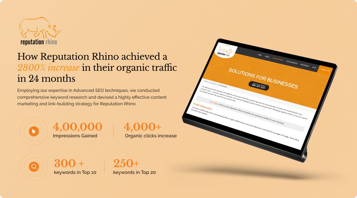 Reputation Rhino campaign visual